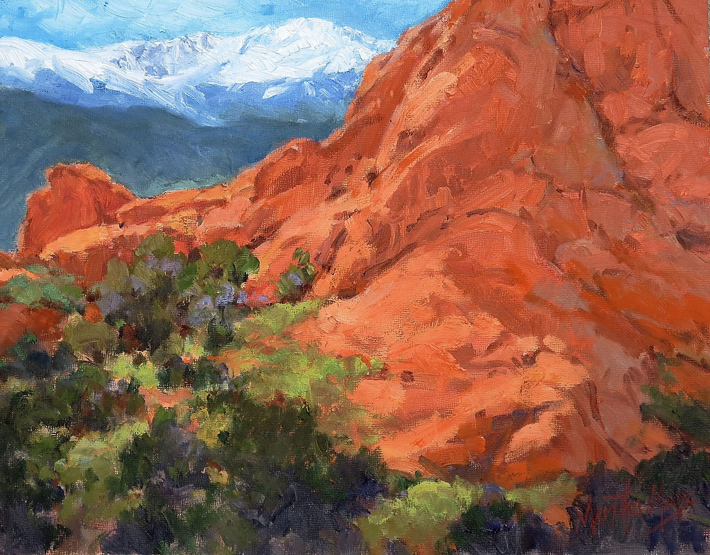 Garden of the Gods Sunrise, measures 11ins by 14ins.